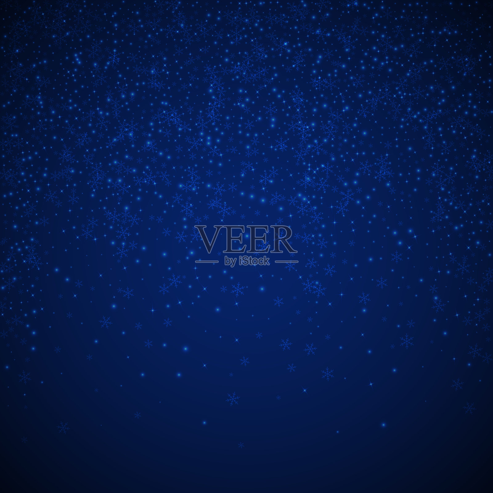 美丽的发光的雪花圣诞背景。Subtl插画图片素材