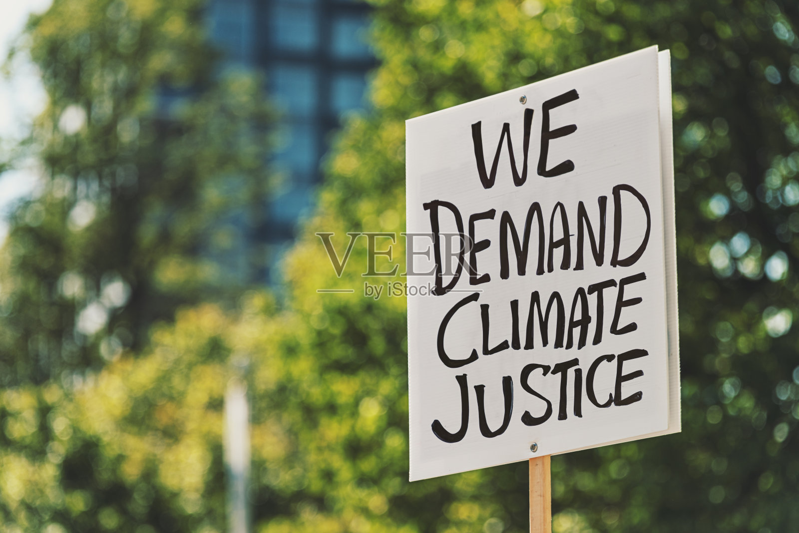 气候变化的抗议照片摄影图片