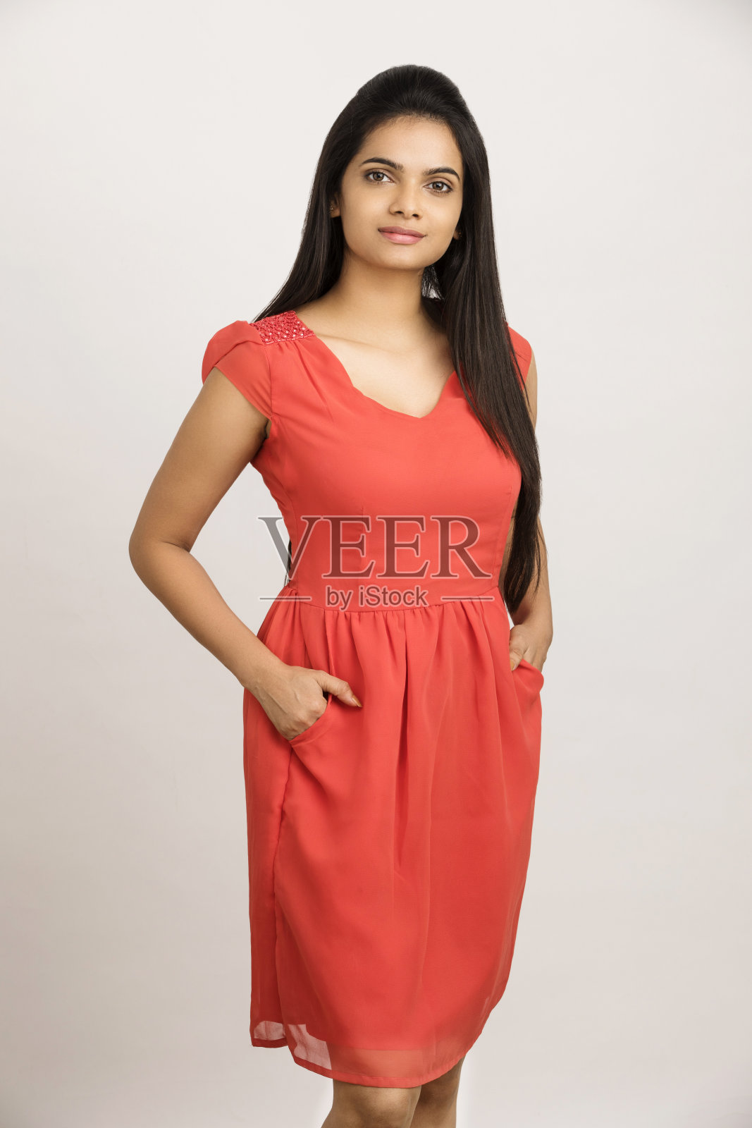 漂亮的印度姑娘照片摄影图片