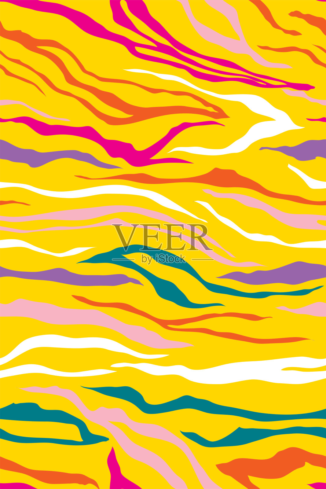 矢量无缝图形斑马图案插画图片素材