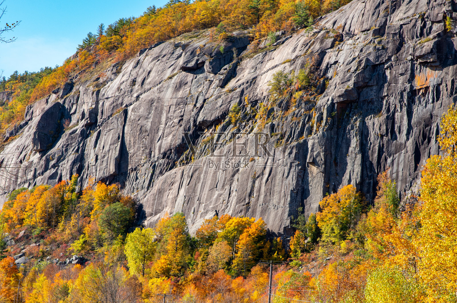 秋天的颜色在北方国家纽约照片摄影图片