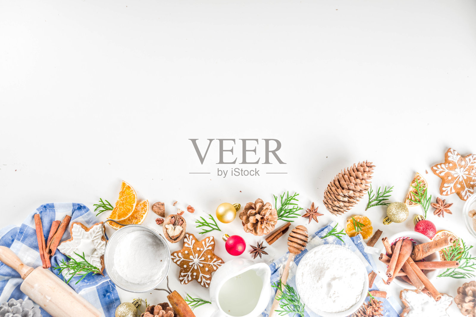 圣诞节烘焙背景照片摄影图片