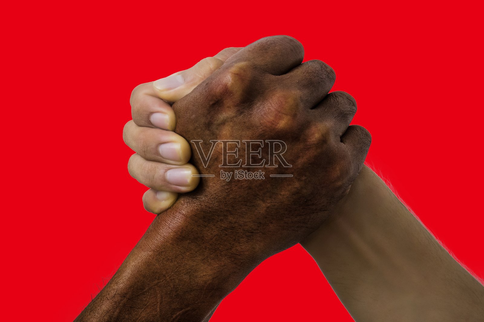 突尼斯国旗，一群多文化青年的融合照片摄影图片