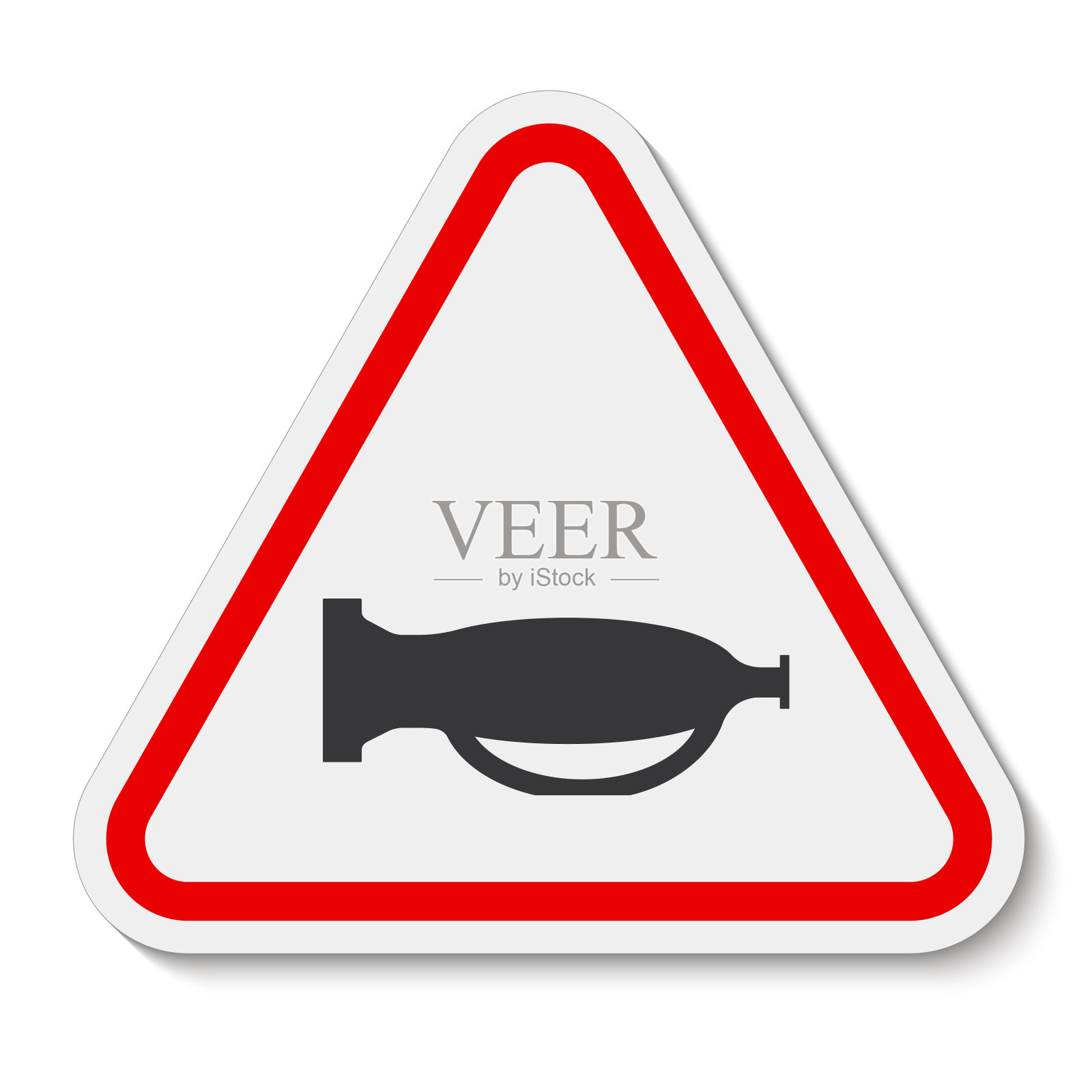 不要使用声音，不要使用喇叭符号孤立在白色背景，矢量插图插画图片素材