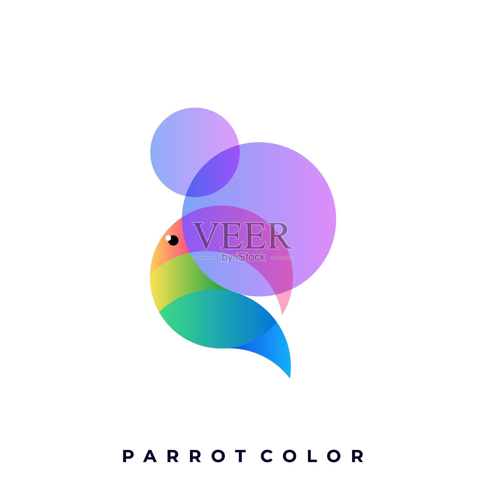 鸟彩色插图矢量模板设计元素图片