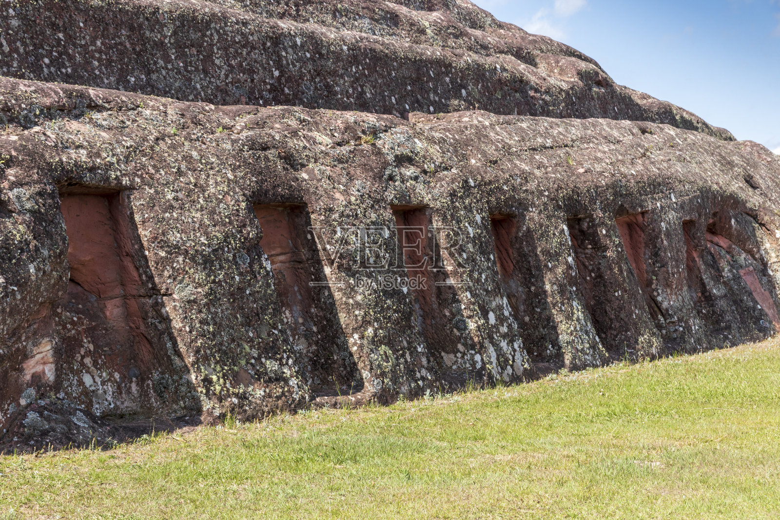 玻利维亚Samaipata附近的El Fuerte preinca考古遗址。照片摄影图片