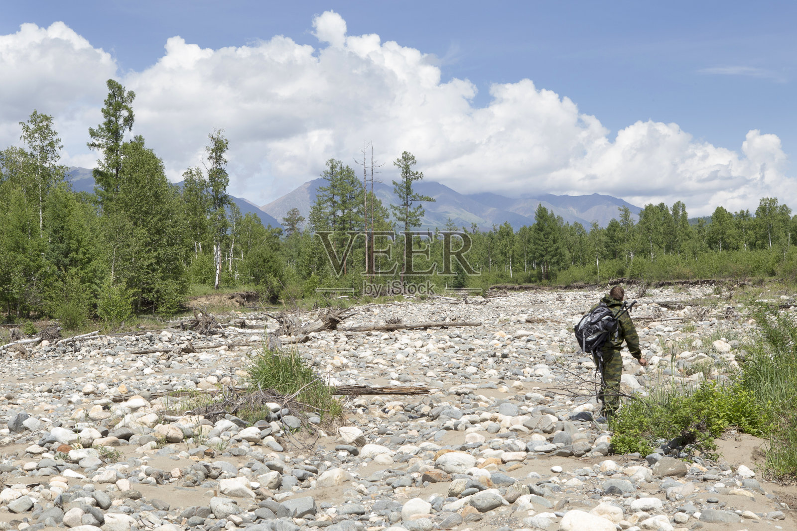 国家公园检查员在工作照片摄影图片