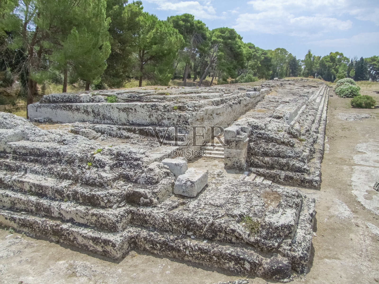 西西里的古锡拉库扎照片摄影图片