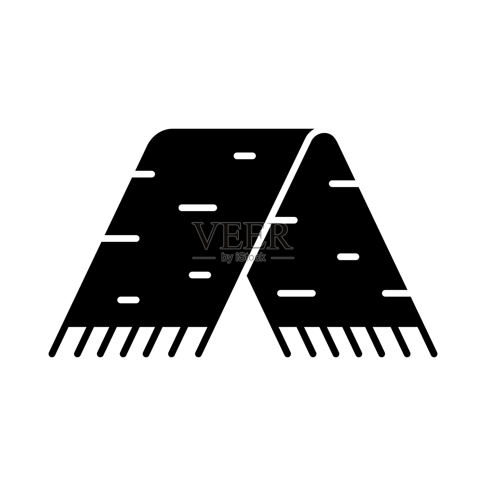 墨西哥披肩字形图标插画图片素材