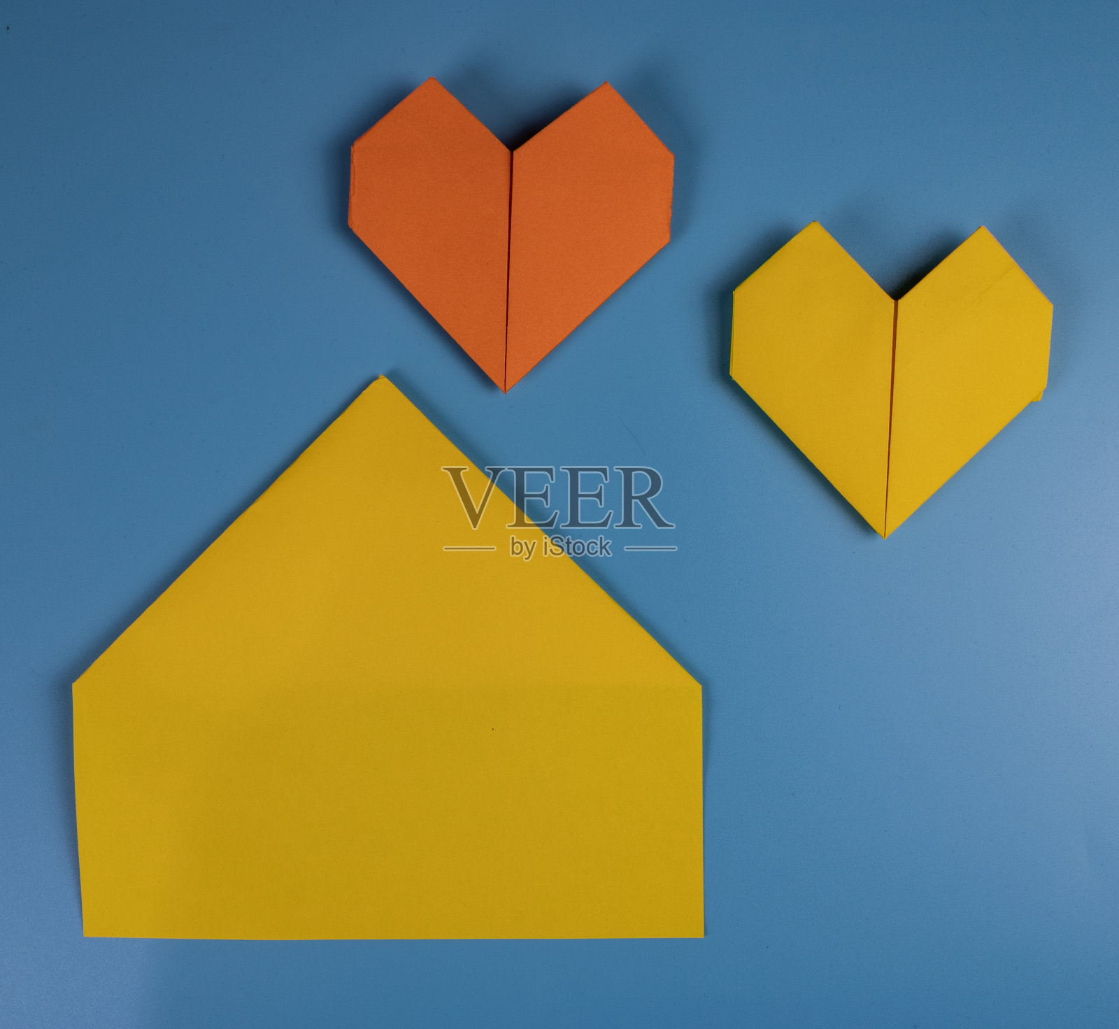 折纸心照片摄影图片