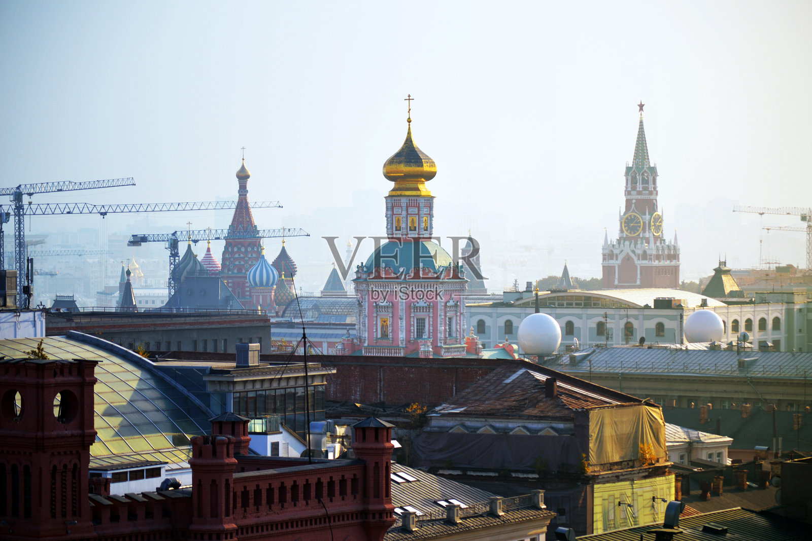 历史性的莫斯科的天际线照片摄影图片