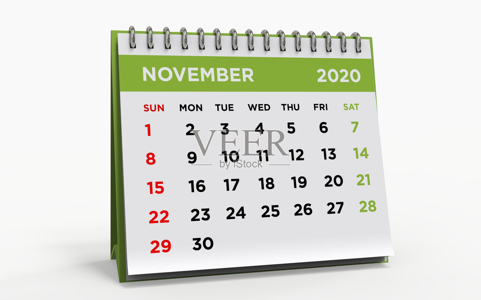 台历2020年11月照片摄影图片