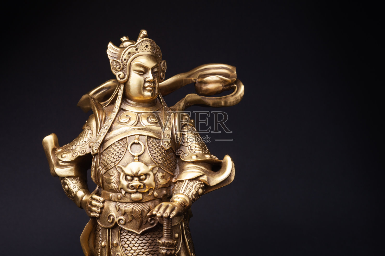 卫头——佛法的守护者。照片摄影图片