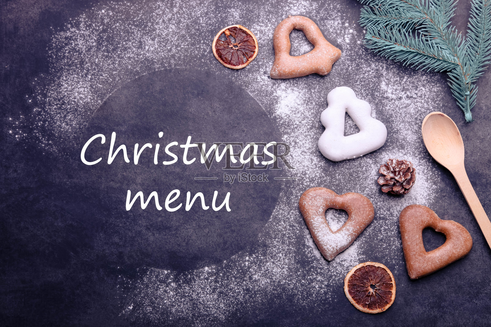 釉面姜饼曲奇照片摄影图片