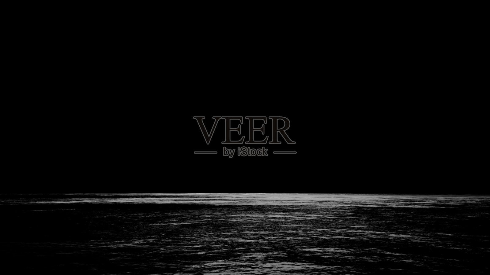 黑色背景与聚光灯。3D插图照片摄影图片