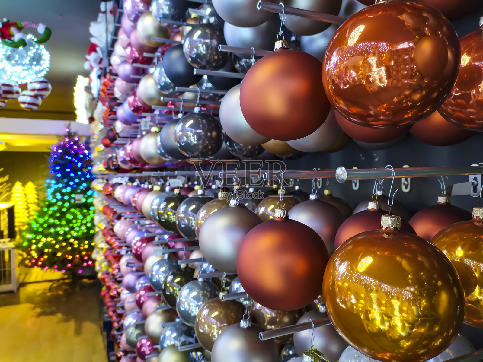 圣诞球店彩色图片照片摄影图片