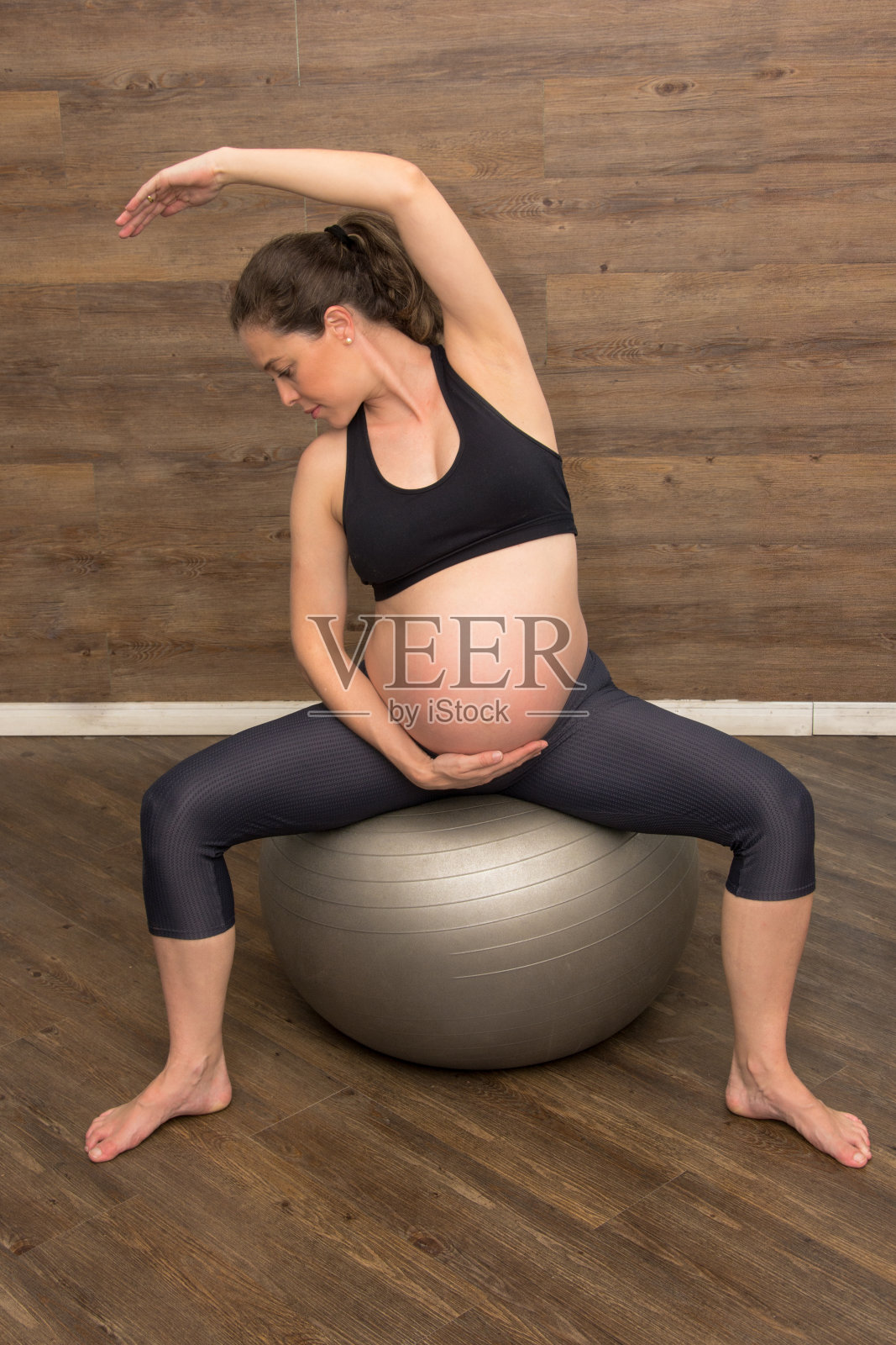 普拉提适合孕妇照片摄影图片