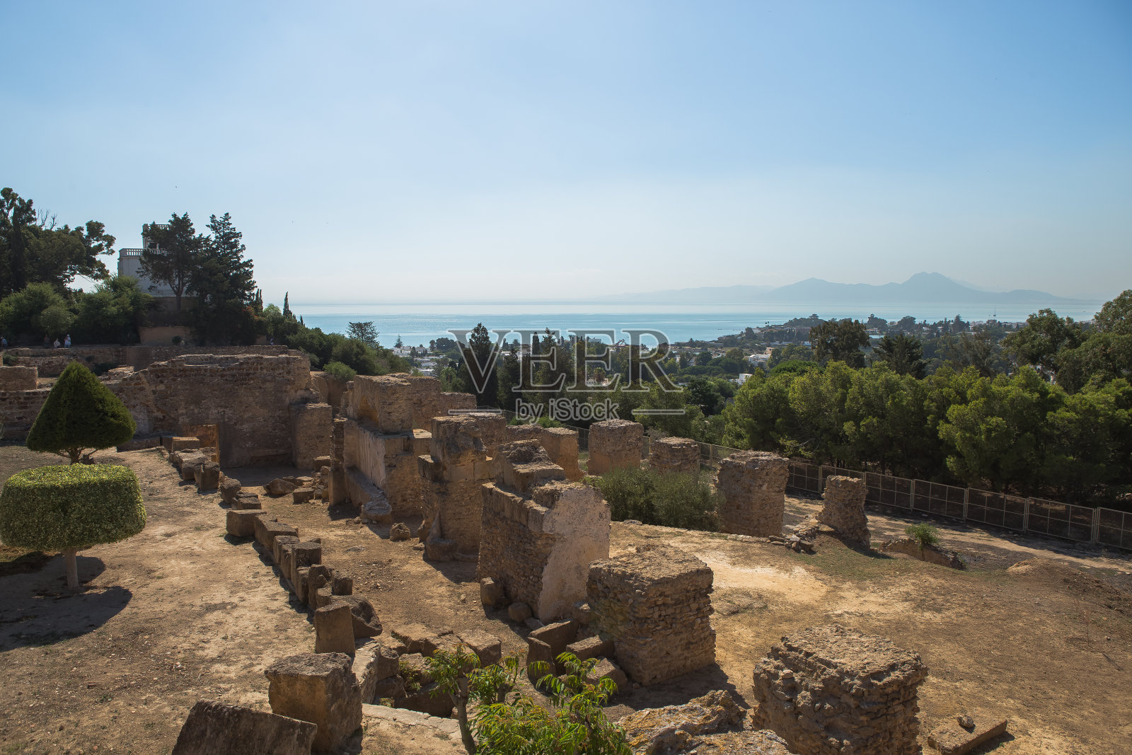 突尼斯比尔萨山迦太基古城遗址照片摄影图片