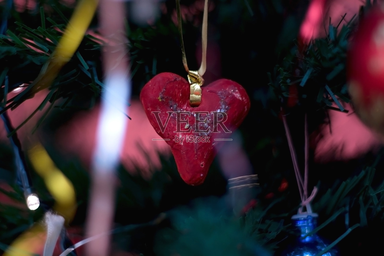 圣诞树装饰照片摄影图片