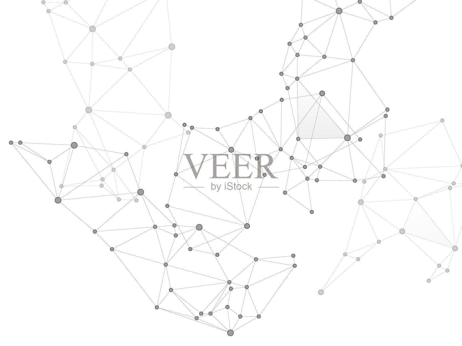 大数据云的科学概念。插画图片素材