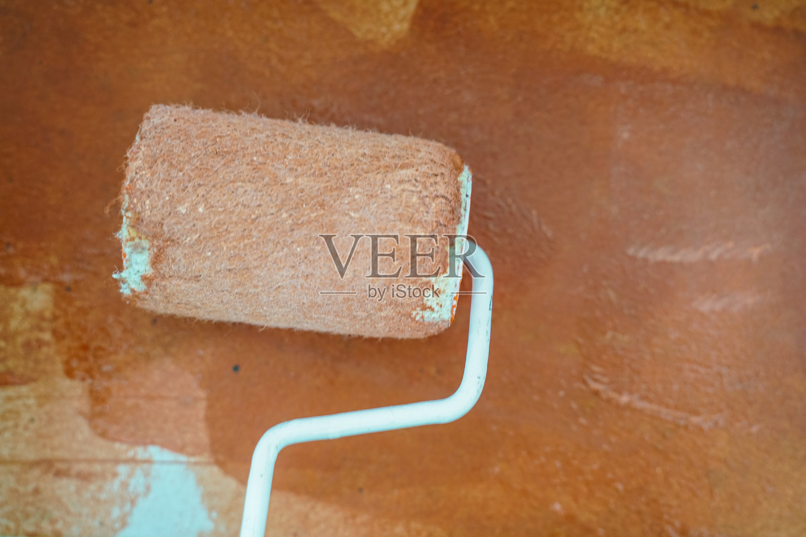 彩色油漆室内家居墙面翻新照片摄影图片