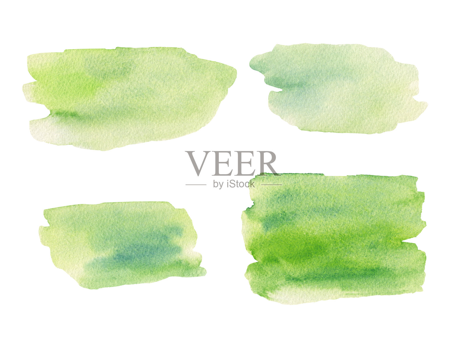 水彩笔触手绘插图集插画图片素材