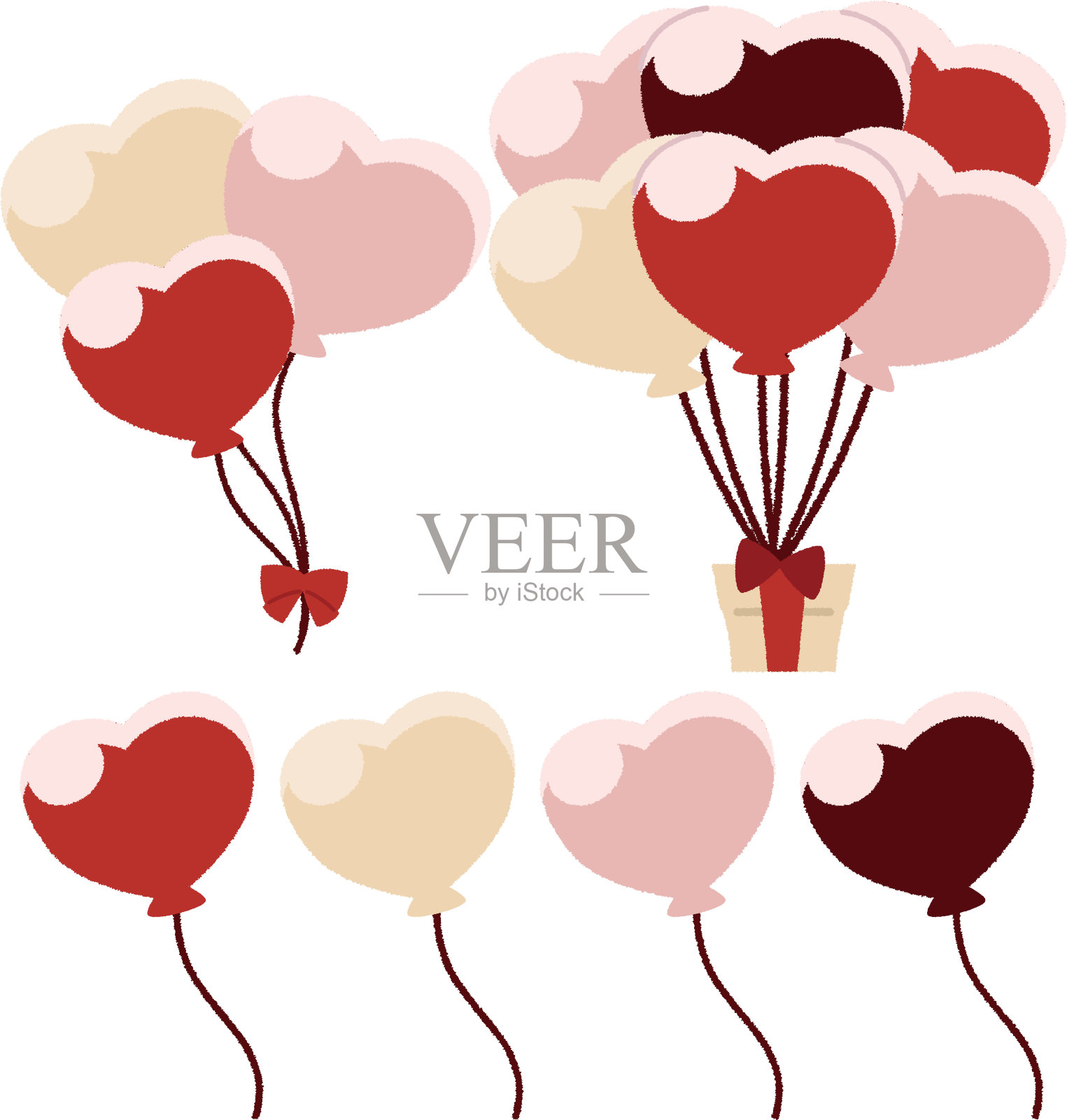 气球插画图片素材