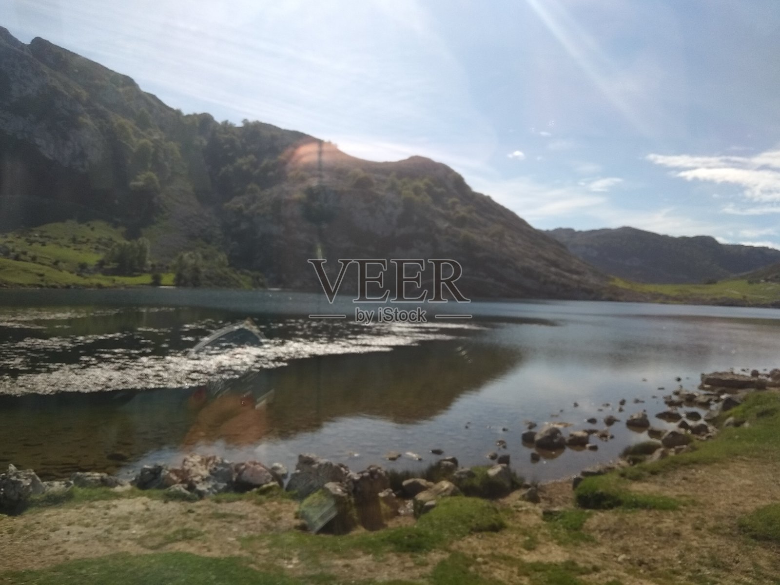 科瓦东加湖， 阿斯图里亚斯， 西班牙照片摄影图片