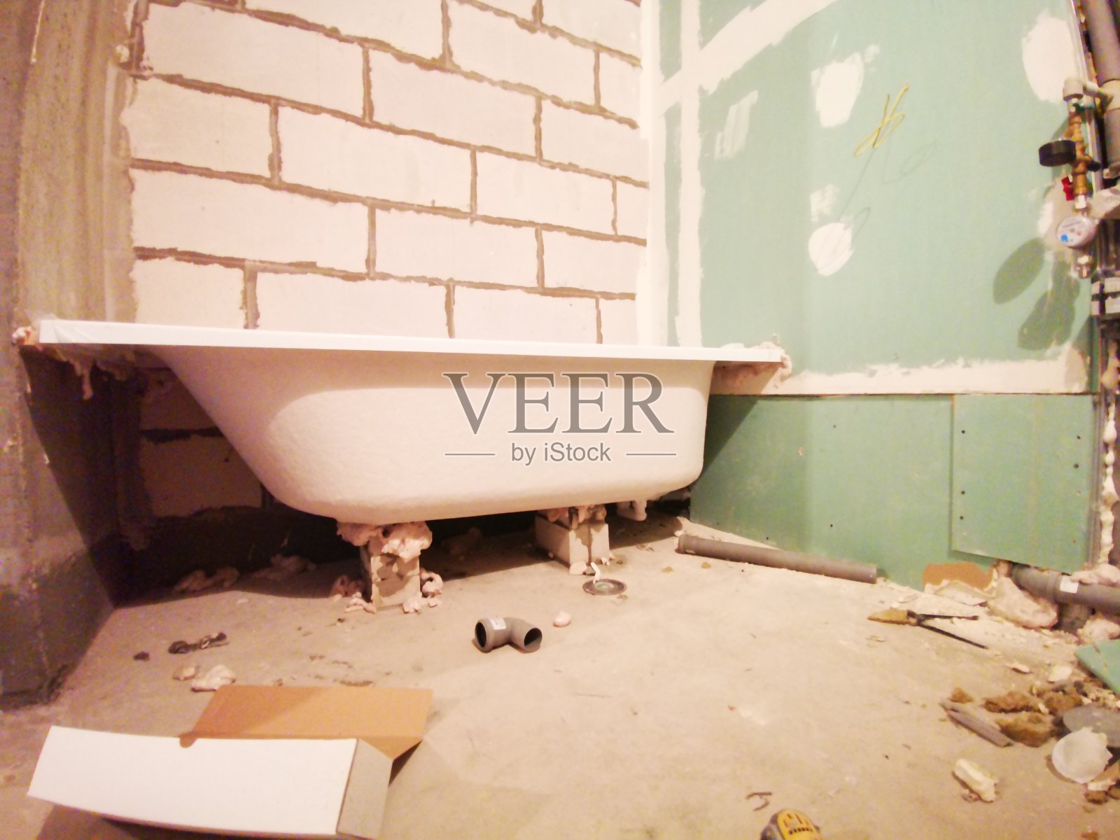 安装浴缸照片摄影图片