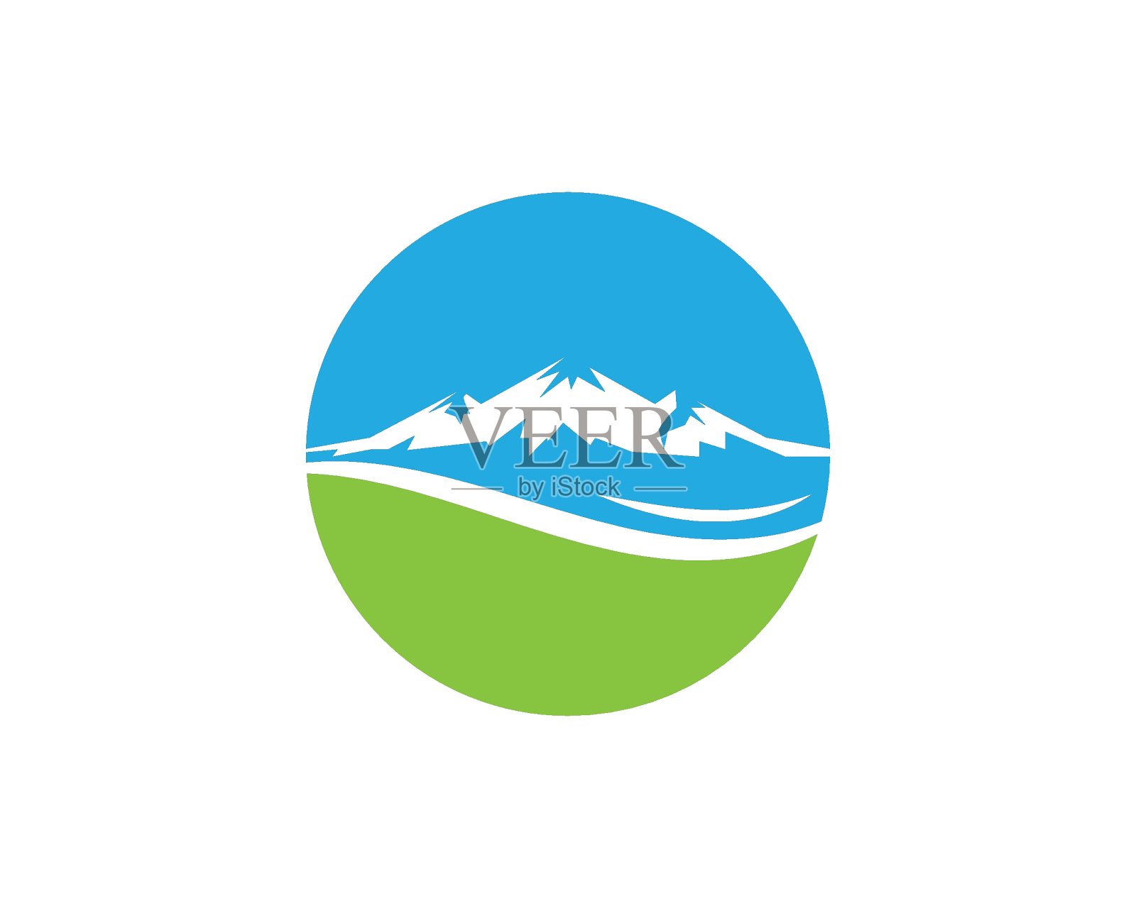 高山图标标志矢量插图设计插画图片素材