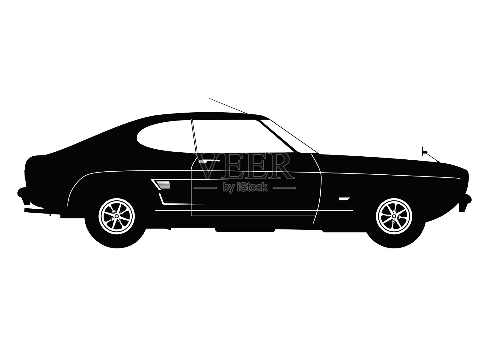 老式汽车设计元素图片