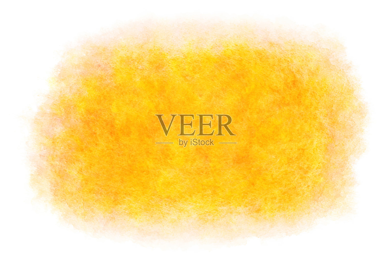 日本新年黄色抽象画上自然水彩手绘背景，矢量插图插画图片素材