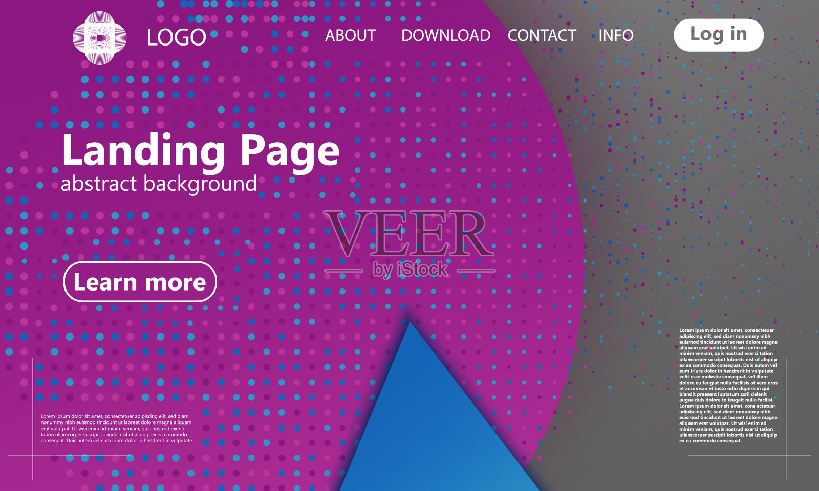 封面设计。着陆页。矢量插图。插画图片素材