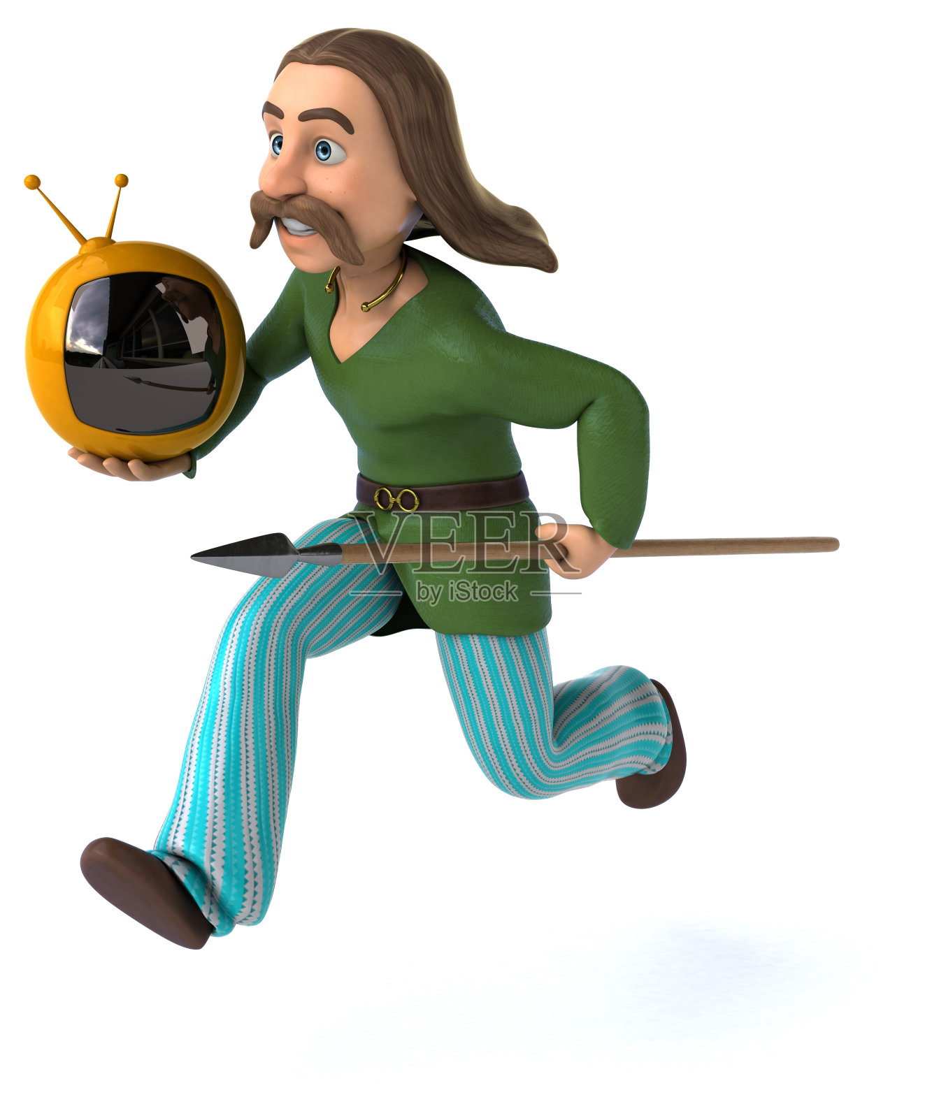 有趣的高卢- 3D插图照片摄影图片