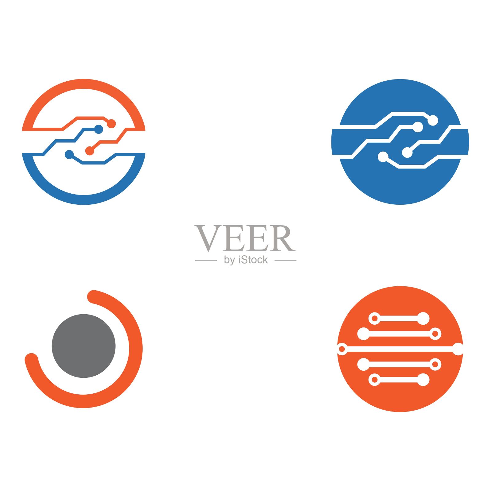 电路模板向量设计元素图片