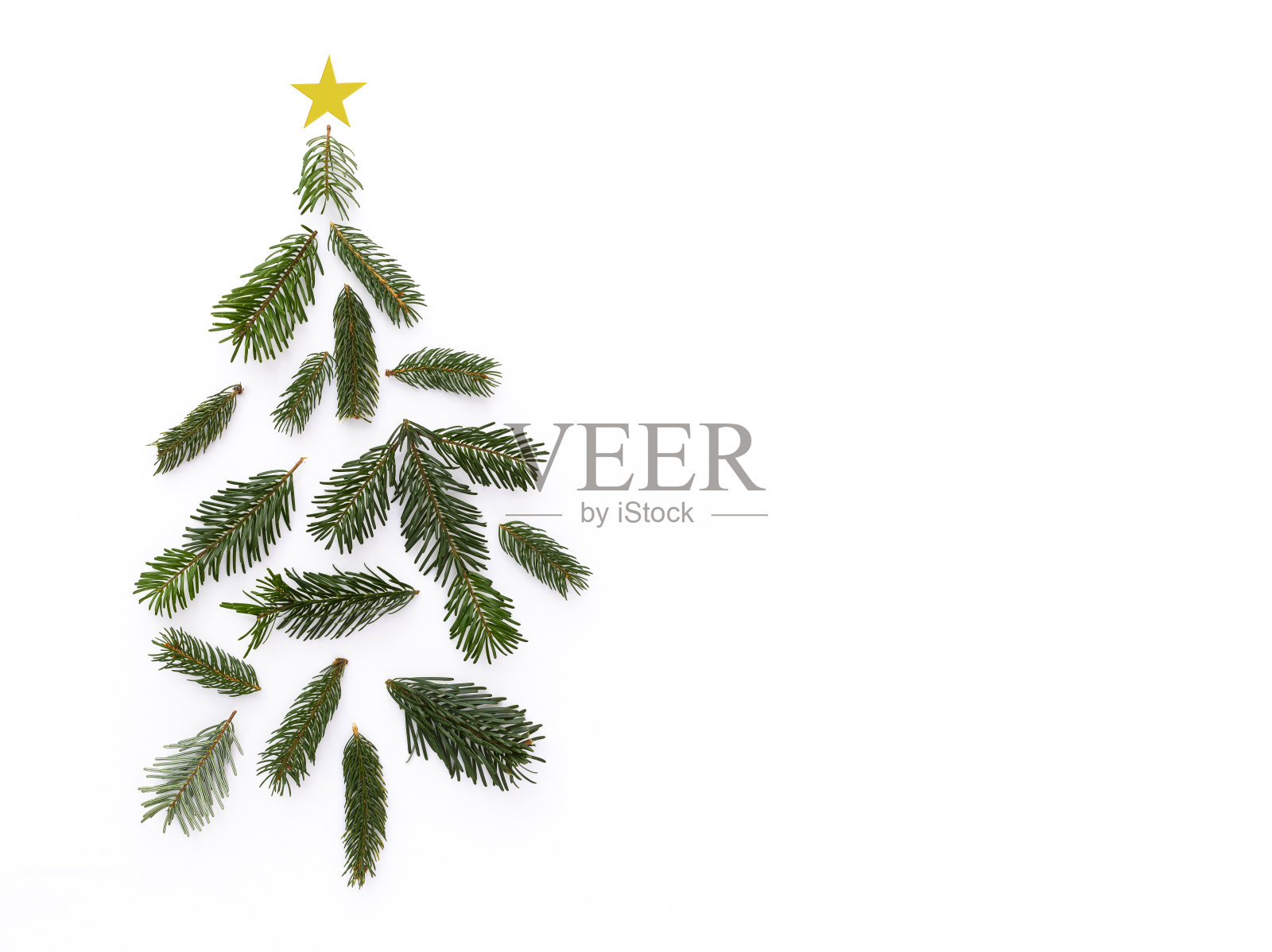 圣诞树。照片摄影图片