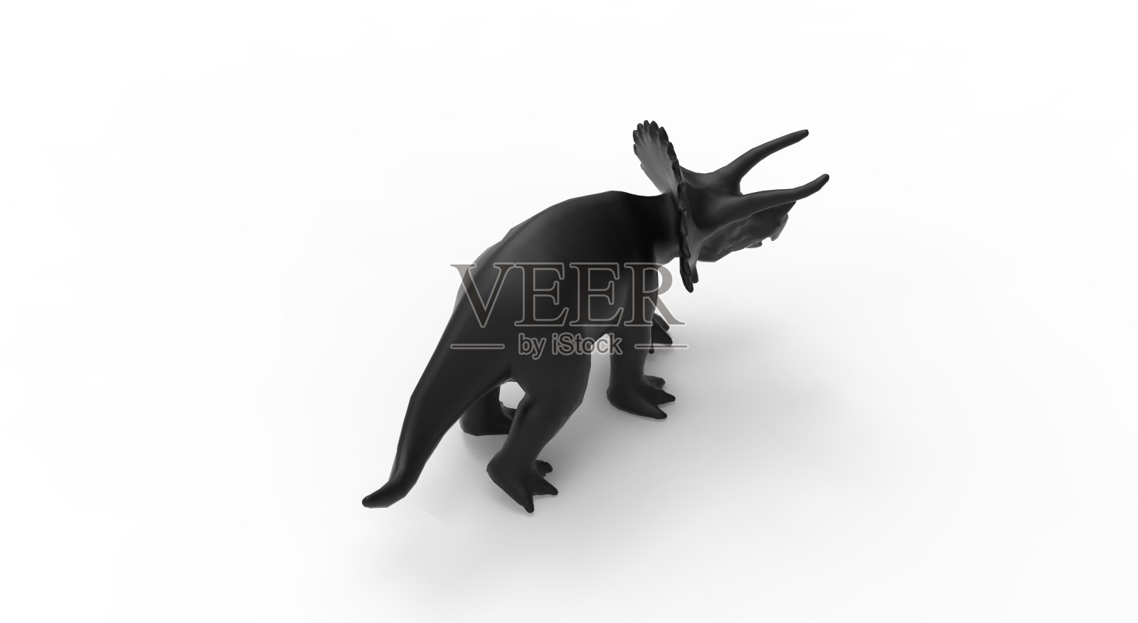 恐龙孤立的白色3D渲染照片摄影图片