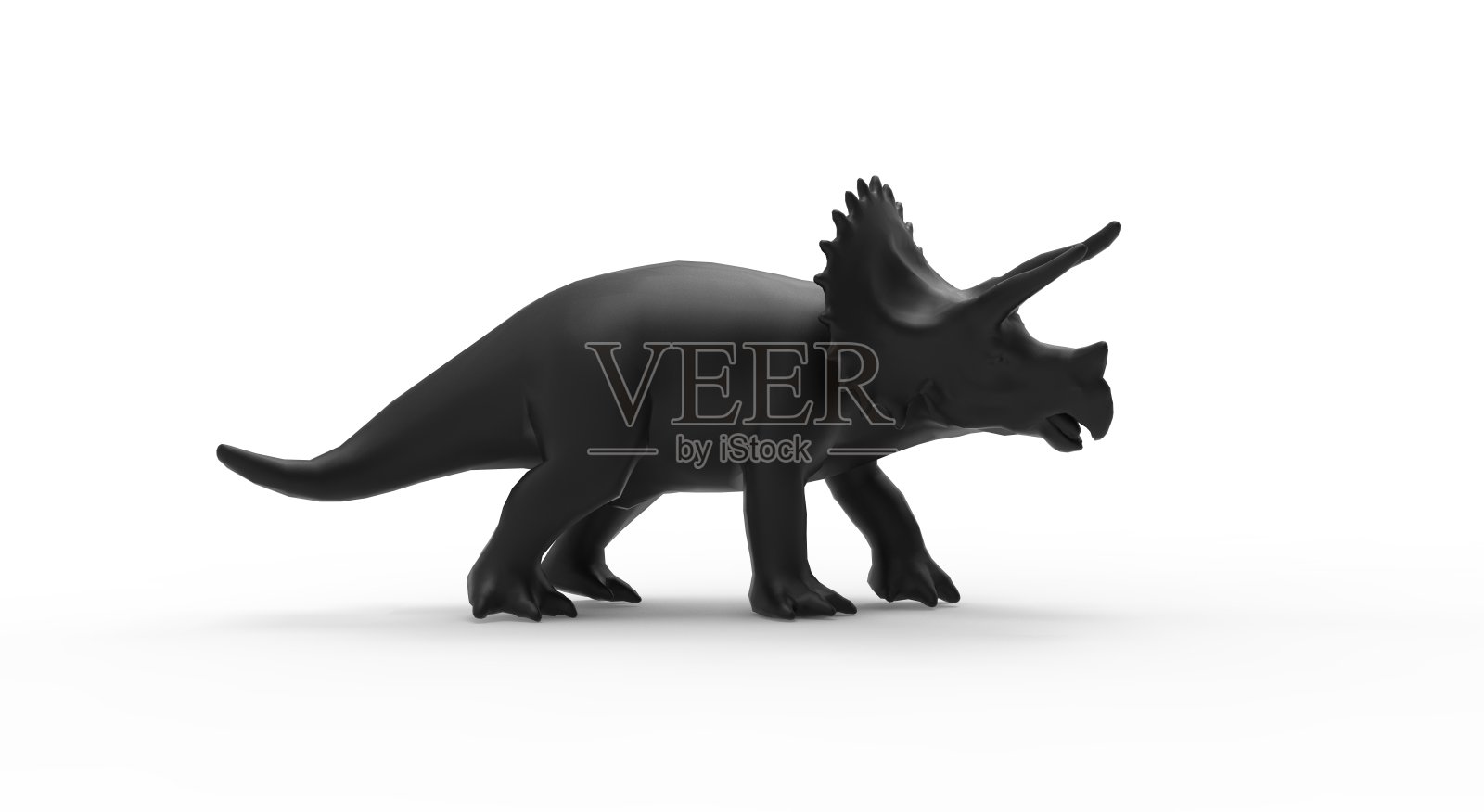 恐龙孤立的白色3D渲染照片摄影图片