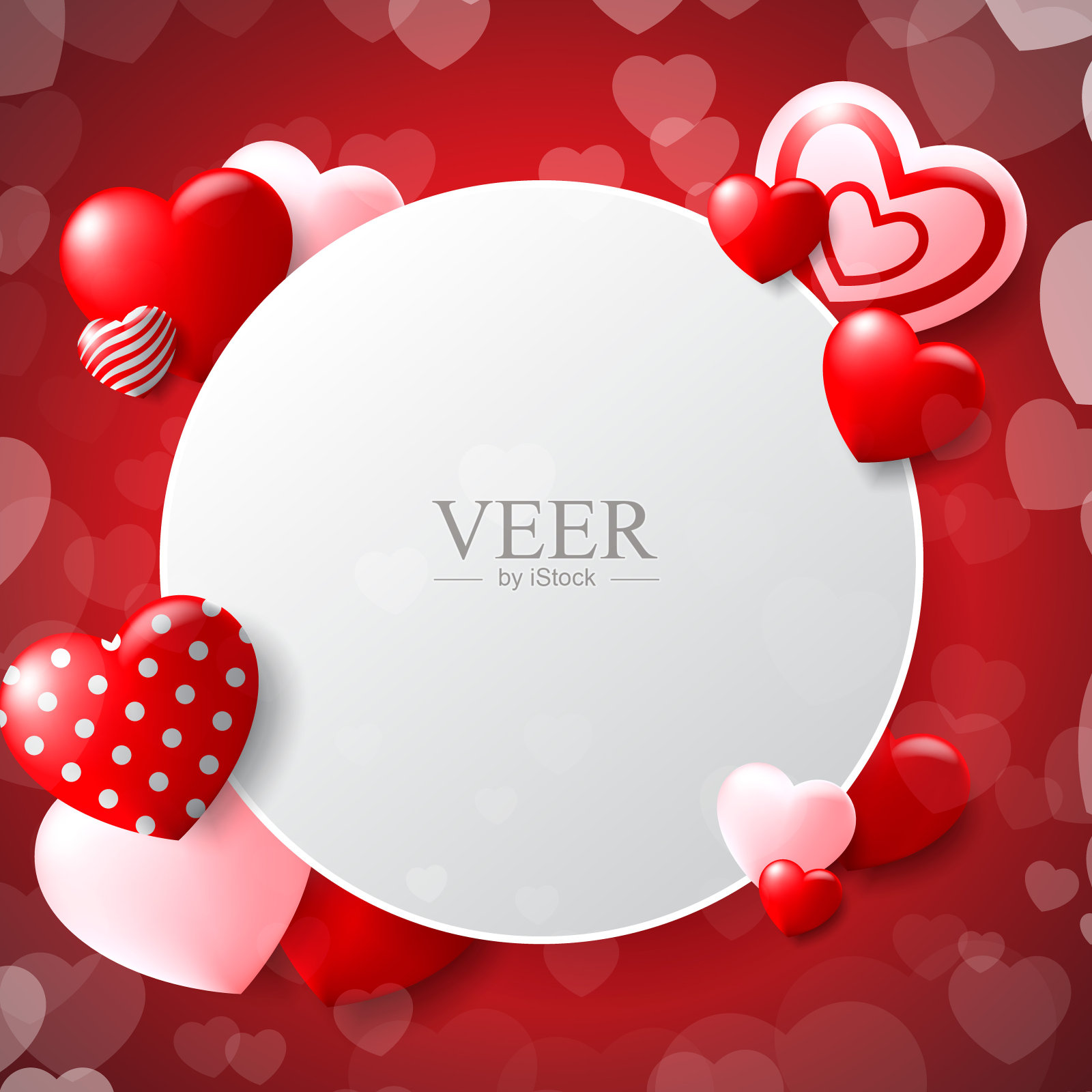 情人节的概念背景。矢量图插画图片素材