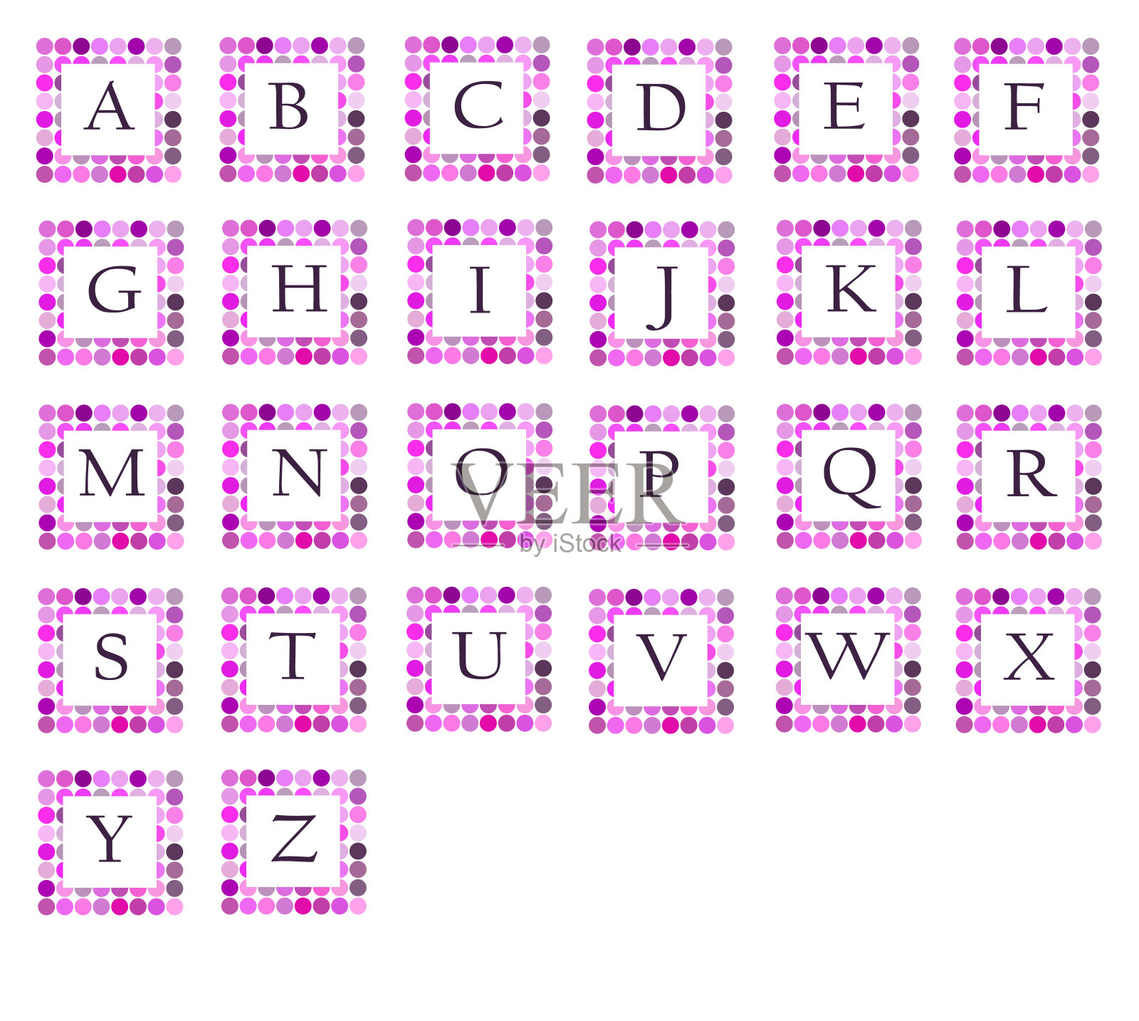 字母为儿童。插画图片素材