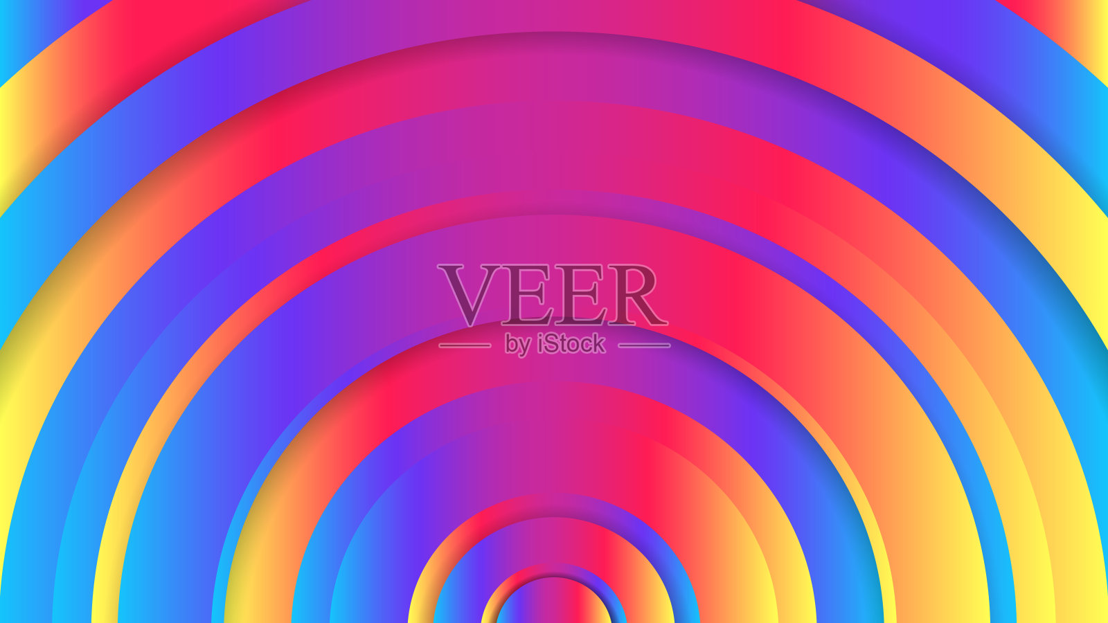 未来和创意几何圆形图案墙纸插画图片素材