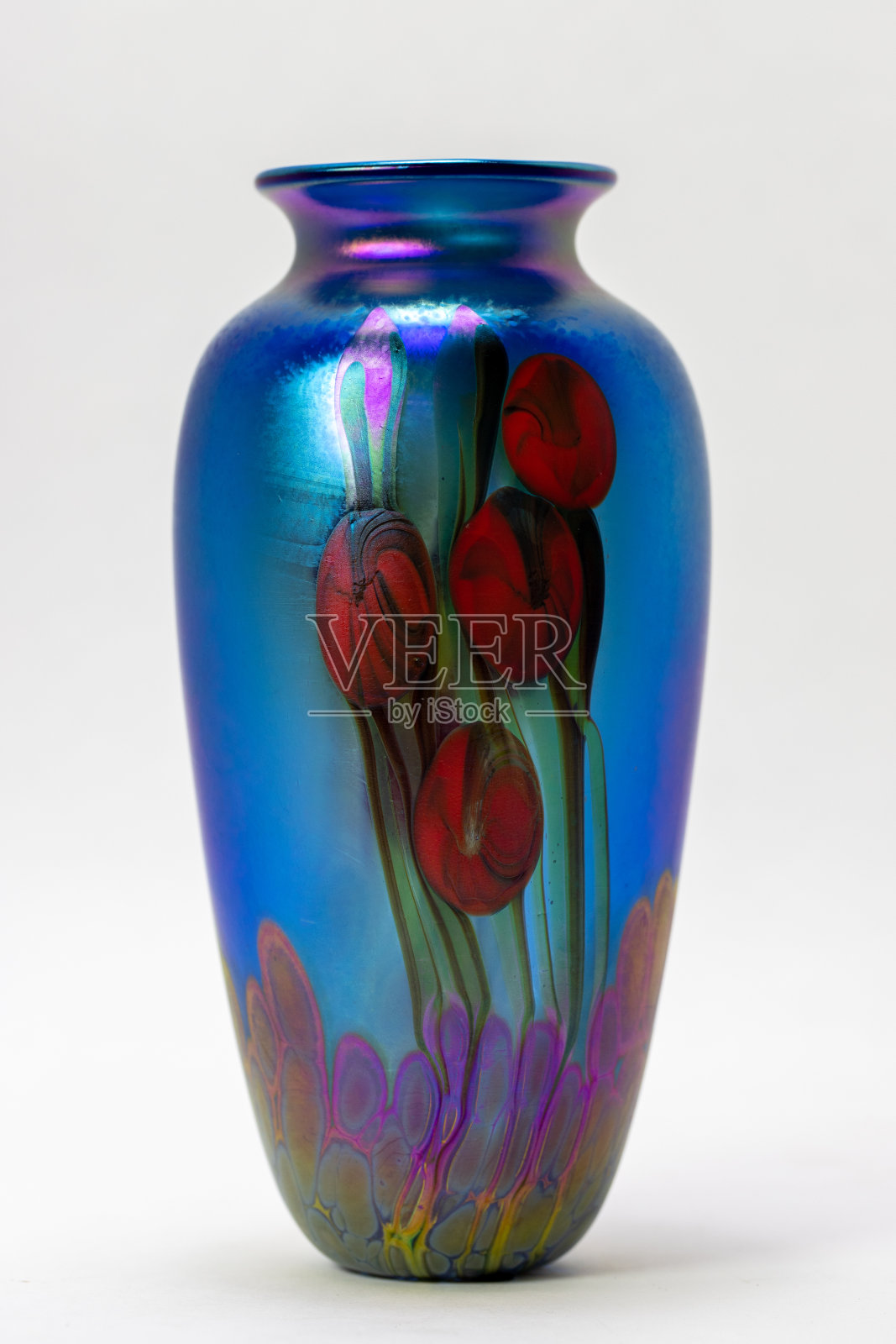 可爱的艺术玻璃花瓶照片摄影图片