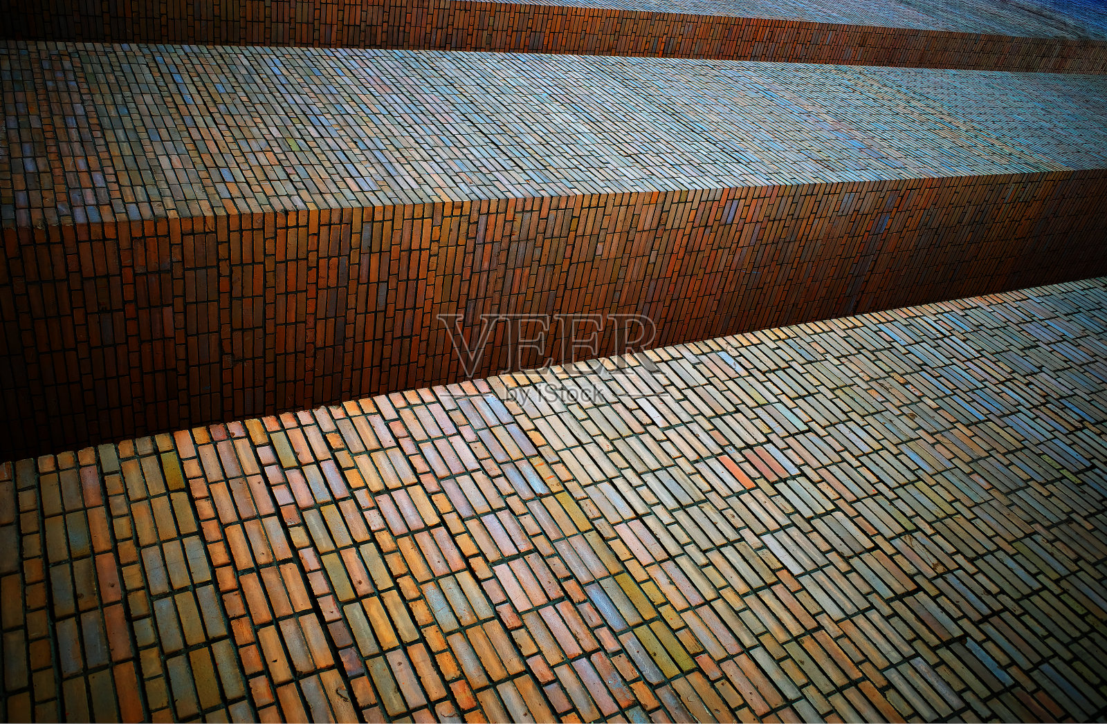 砖结构背景的斜墙照片摄影图片