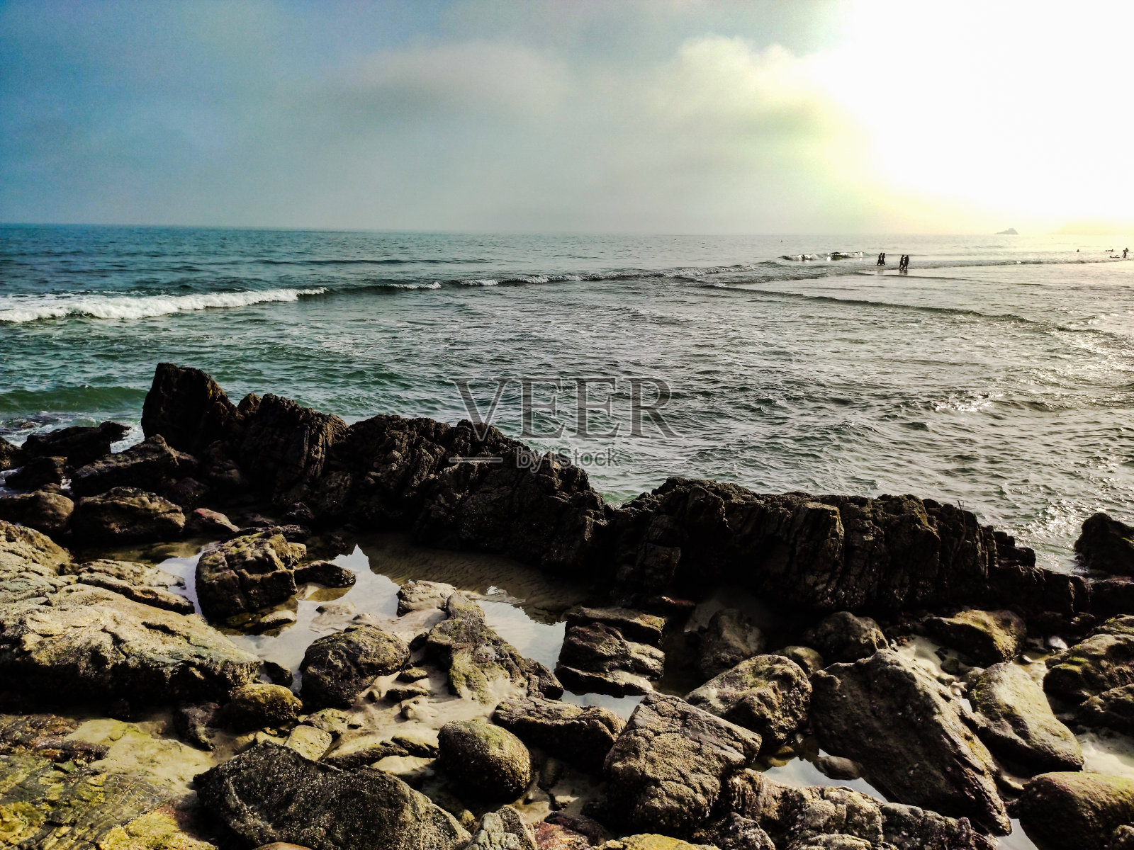 来自Juquehy海滩的岩石照片摄影图片