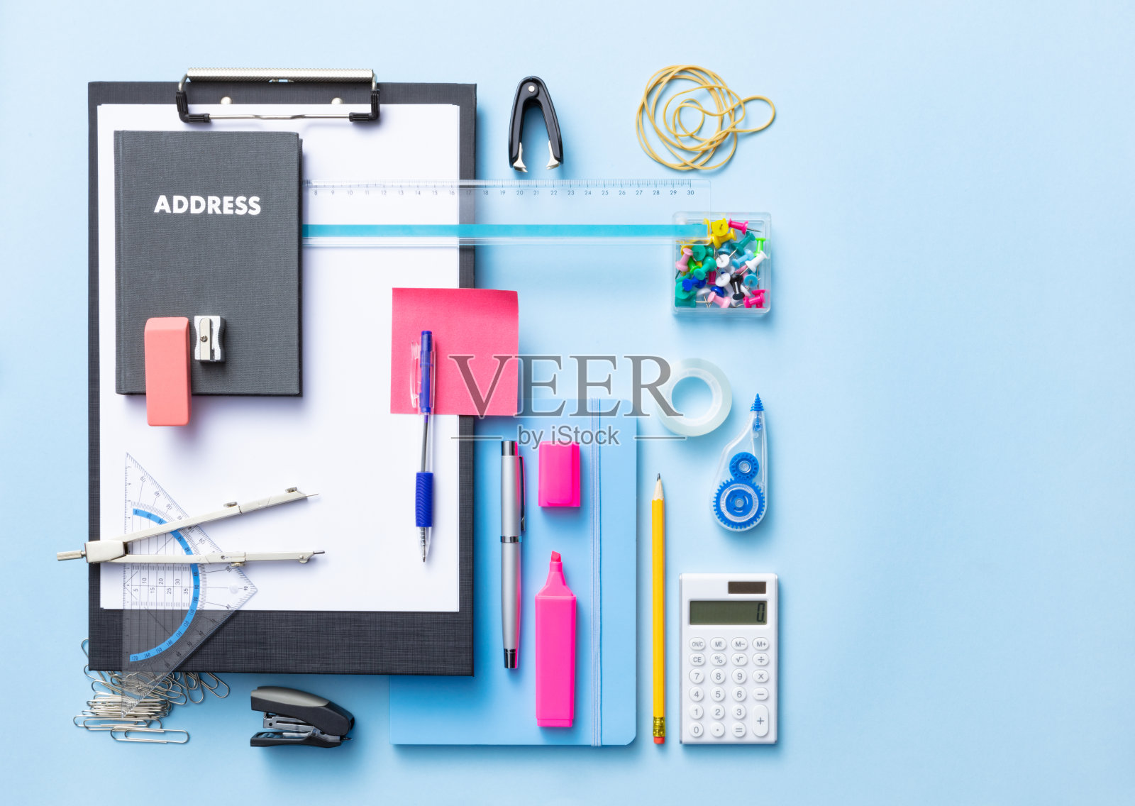 办公室:办公用品静物照片摄影图片