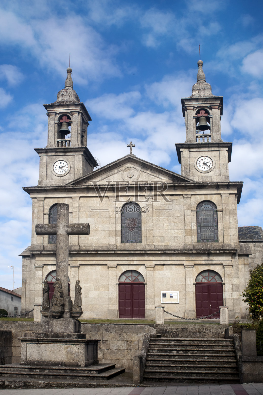 西班牙加利西亚卢戈省的蒙特罗索教堂照片摄影图片