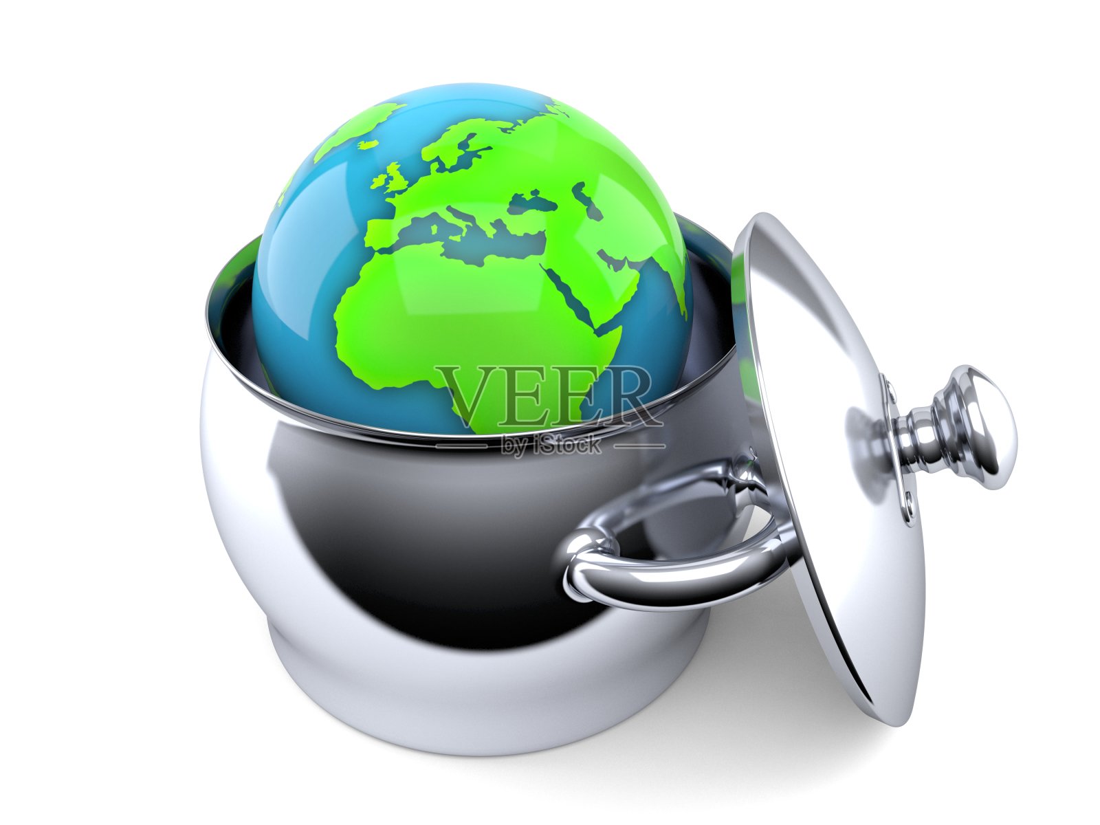 厨房锅里的世界照片摄影图片