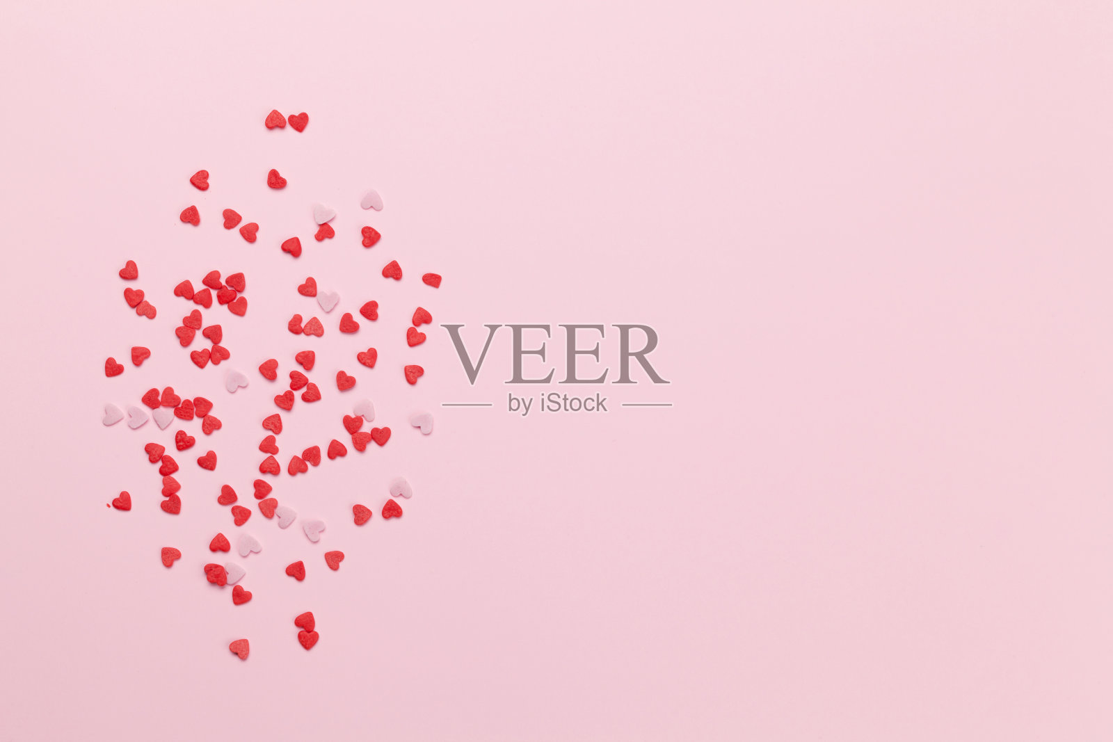 贺卡与心形糖果节日模板照片摄影图片