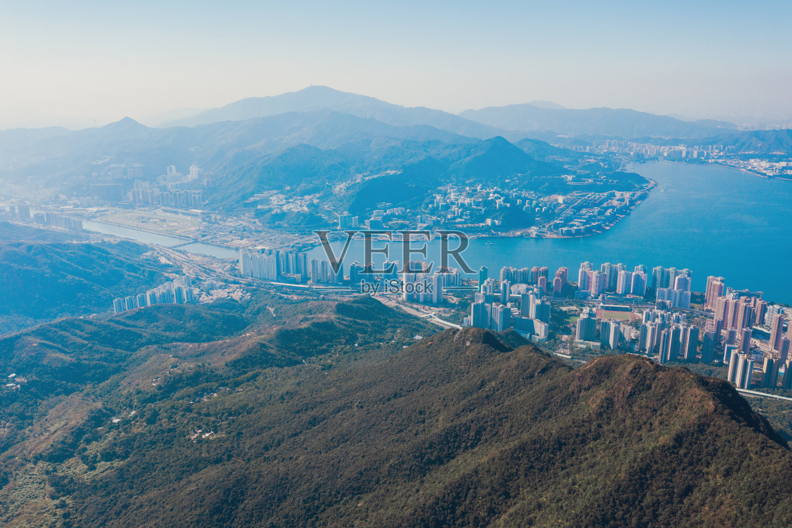 无人机拍摄的马鞍山，香港东部乡村，亚洲，香港照片摄影图片