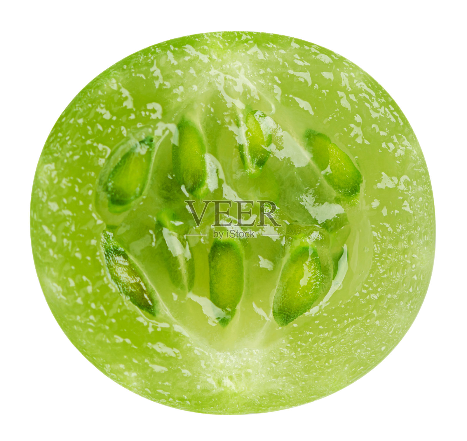 孤立在白色背景上的醋栗片照片摄影图片